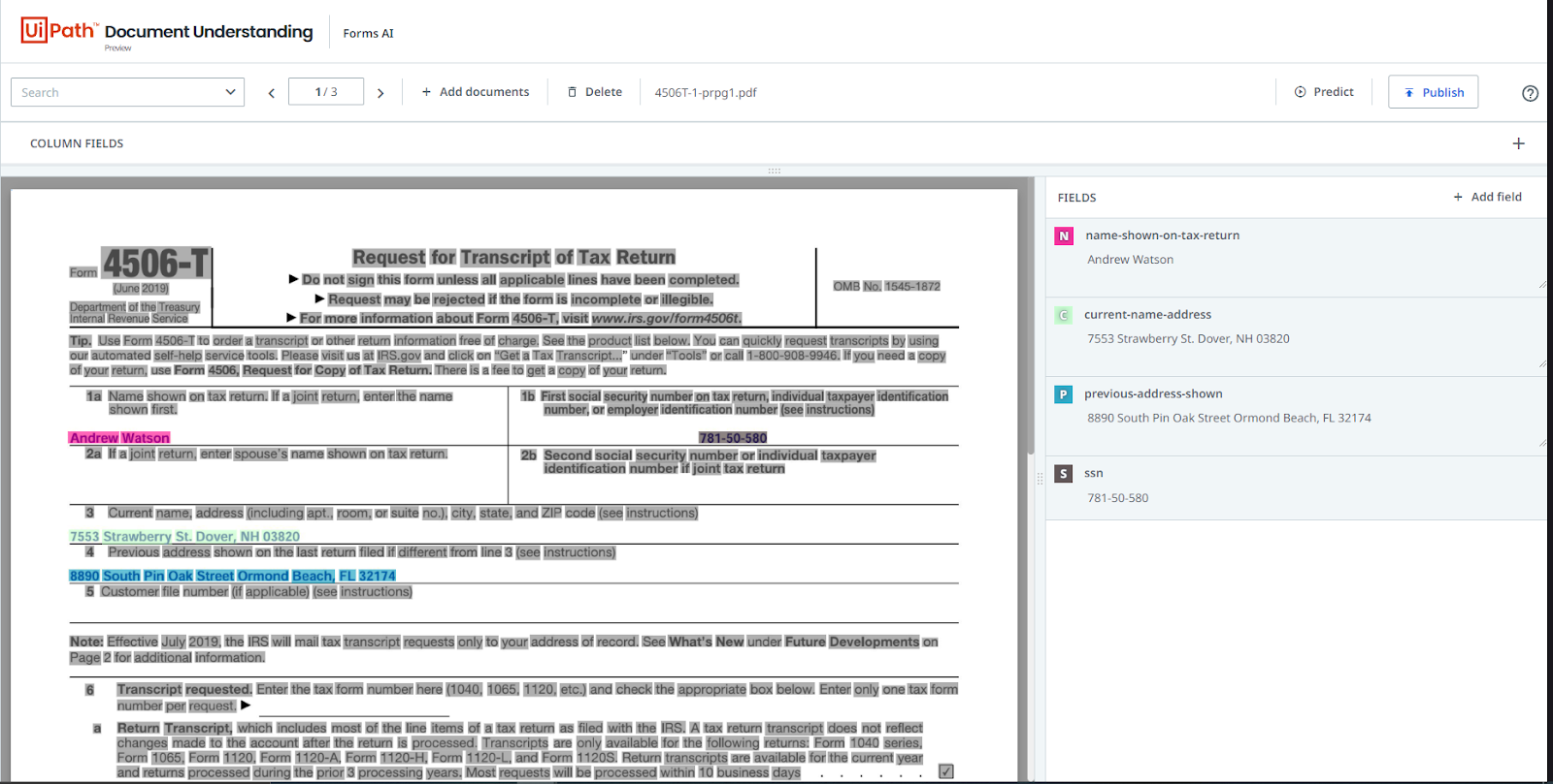 2022.4 release blog post document understanding tax return