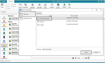 Add upload file activity