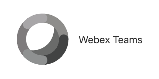 Schwarzes Webex Teams-Logo
