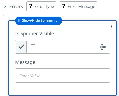 configure error scenarios