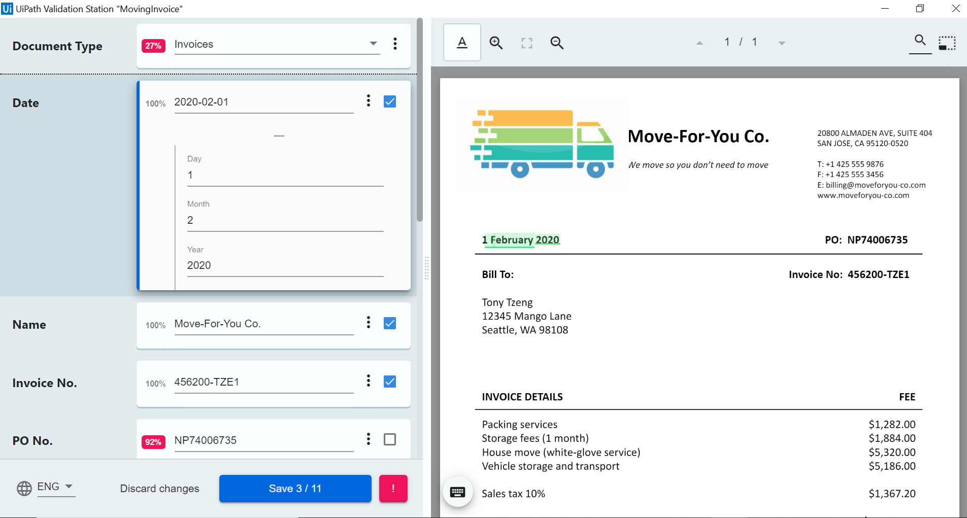 uipath validation station 1