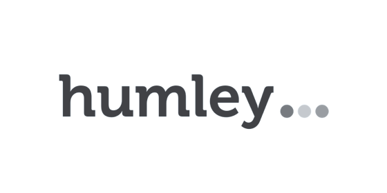 humley のロゴ(グレー)