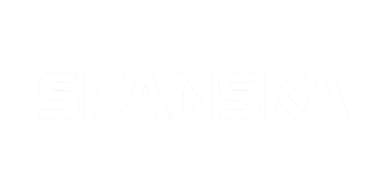 Skanska White Logo