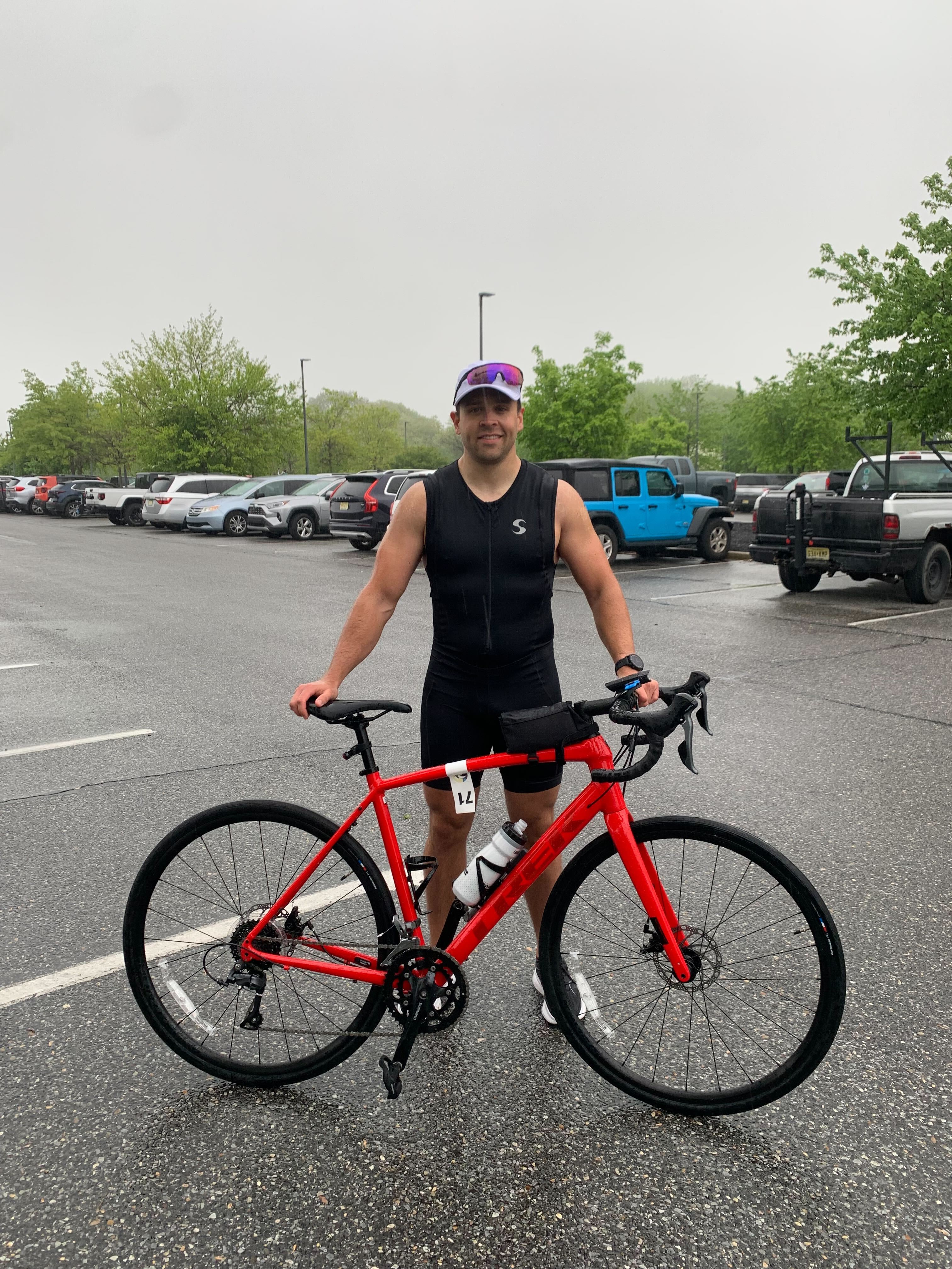 a photo of Greg Cole biking