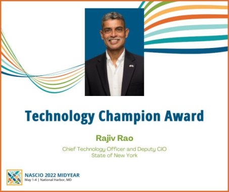 2022 nascio technology champion award winner rajiv rao