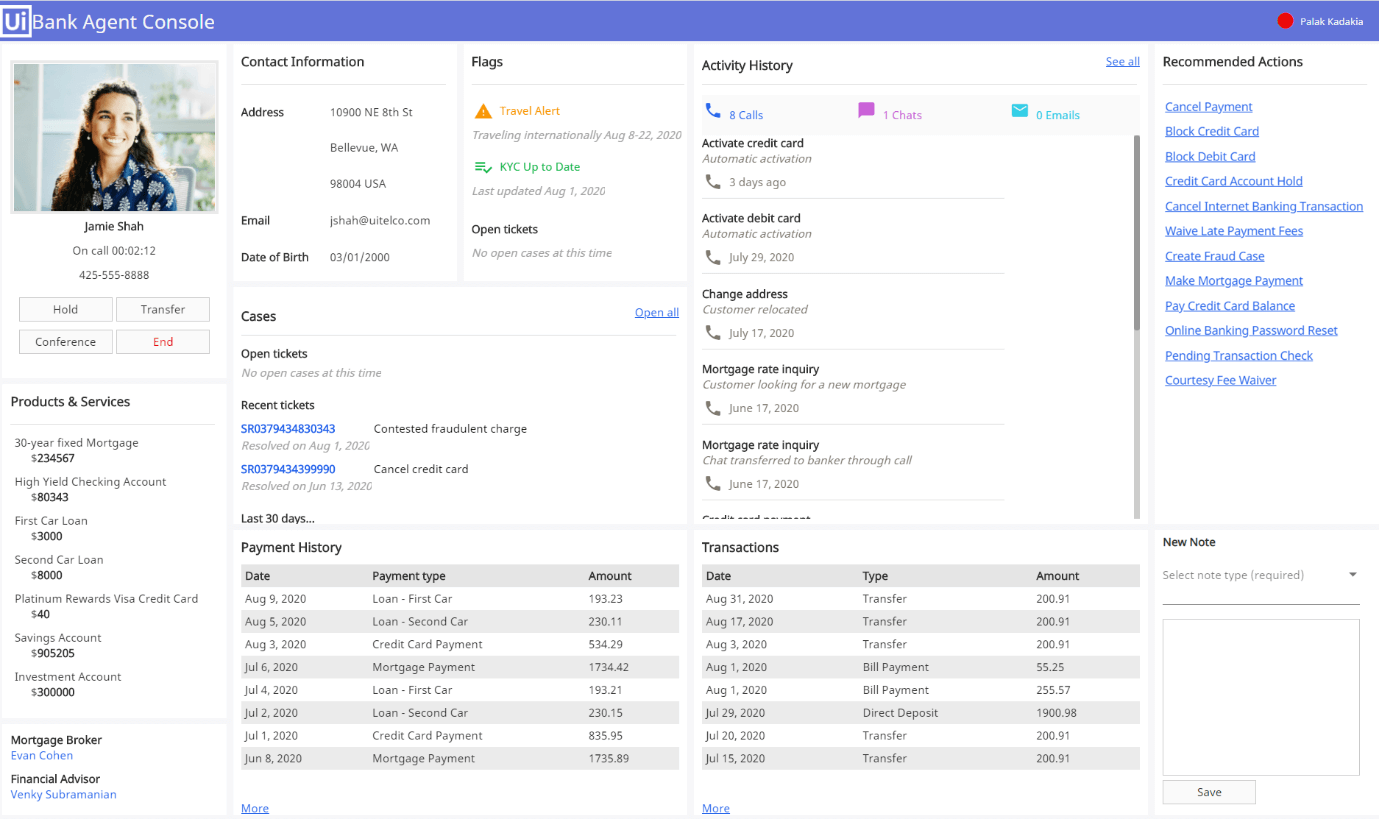 agent console uipath apps