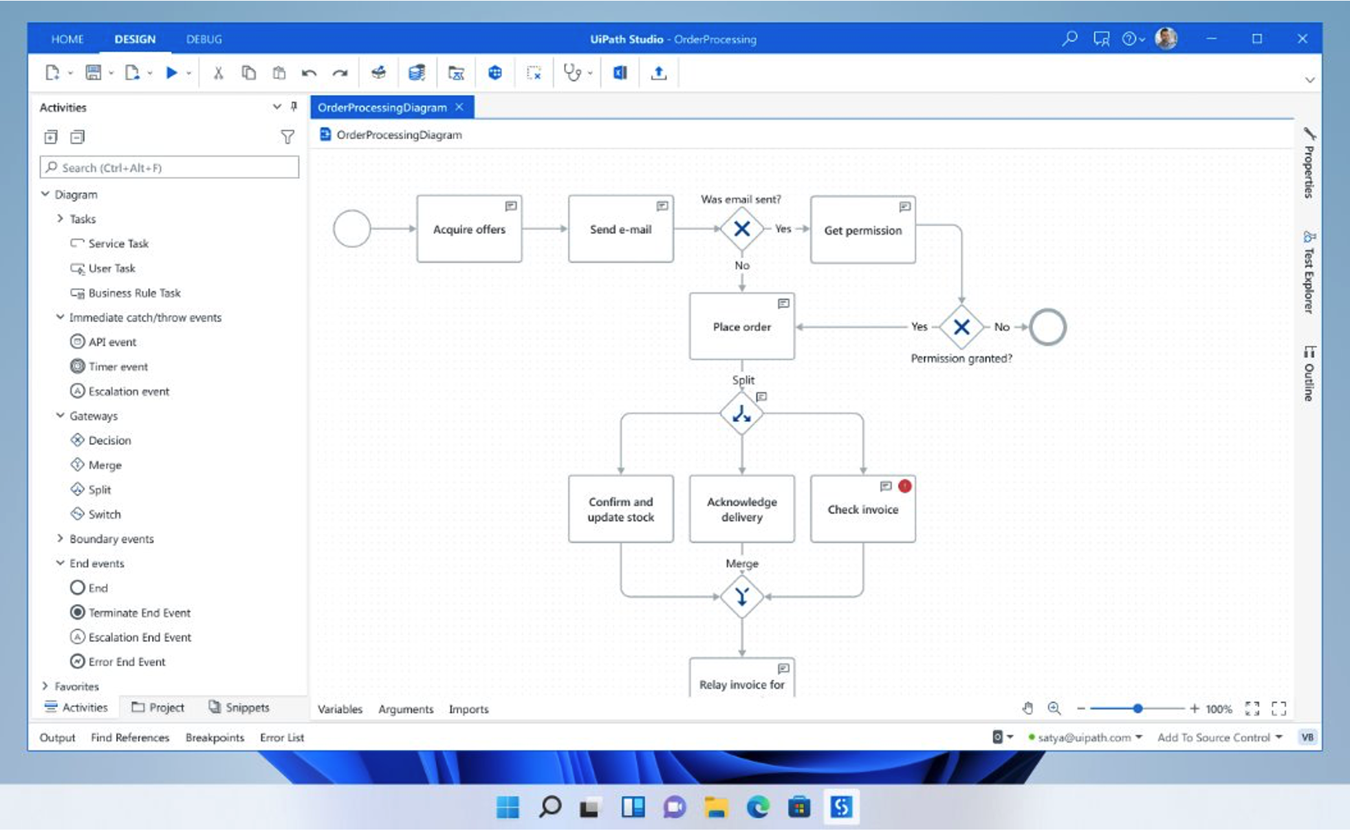 2024.10 release UiPath Studio order processing