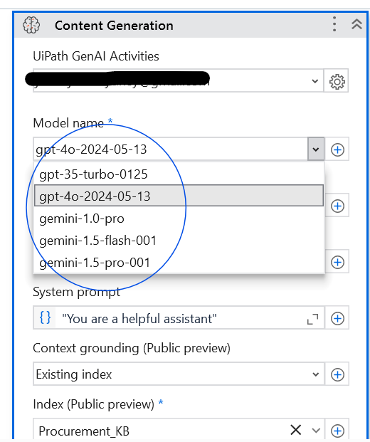 uipath-genai-content-generation-activity-llms
