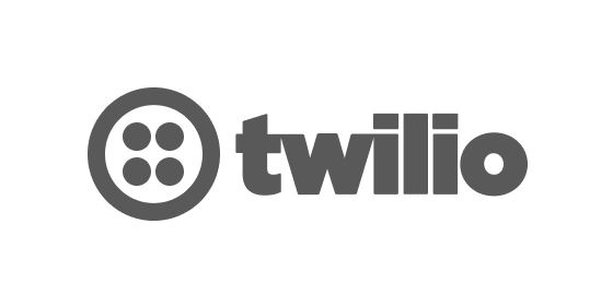 Schwarzes Twilio-Logo