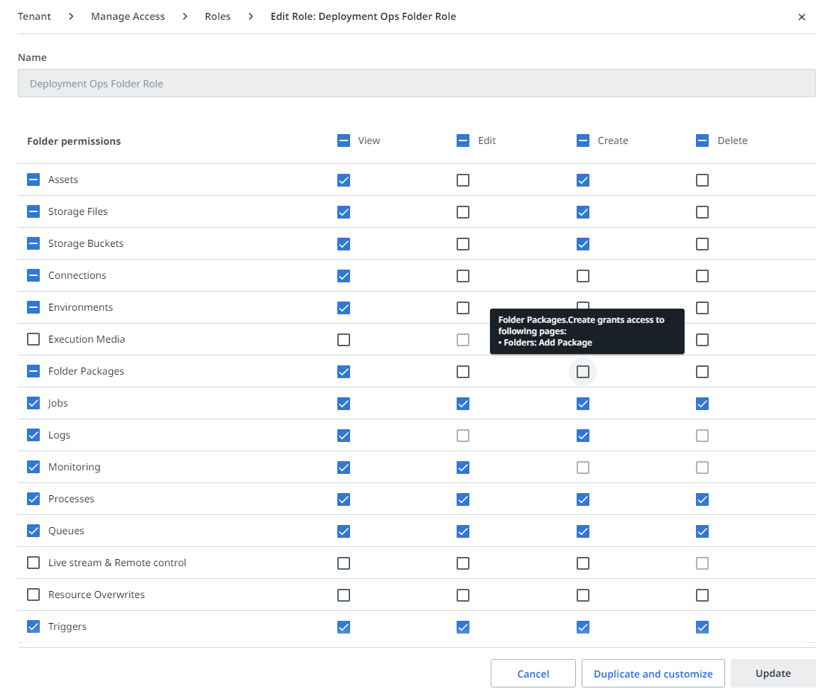 Automation Cloud roles and permissions enhancements 2023.4 release