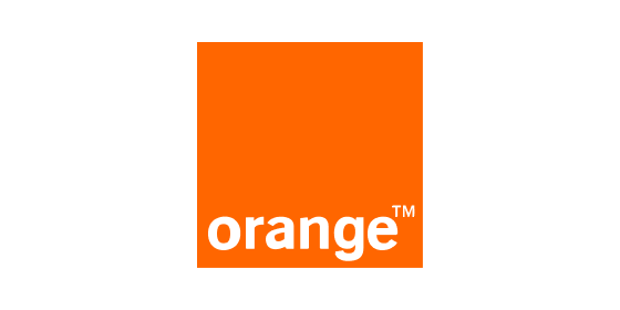 オレンジ色のロゴ