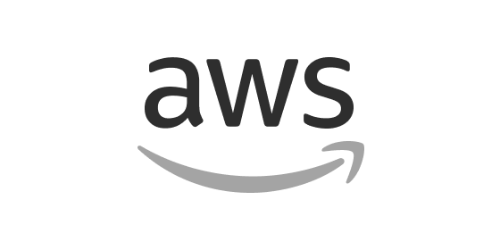 Schwarzes AWS-Logo