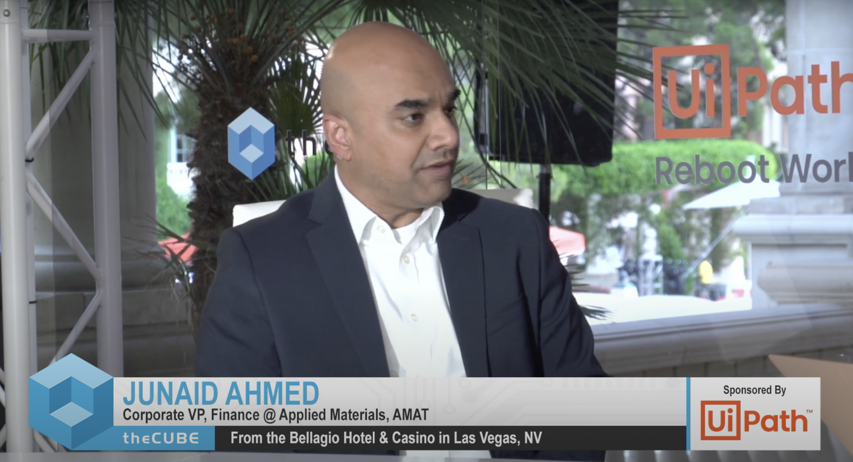 junaid ahmed applied materials thecube interview uipath forward iv conference