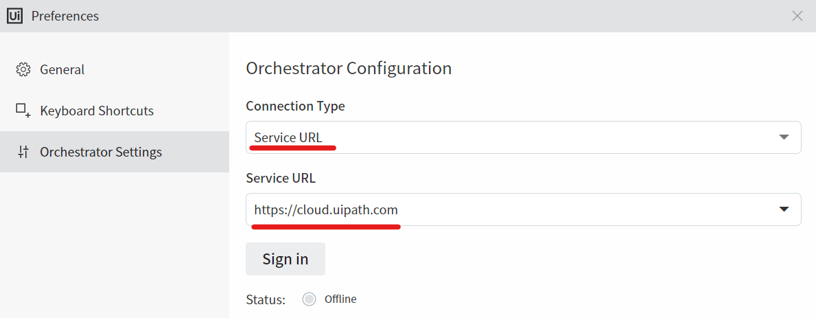 Connecting to Orchestrator using Interactive Sign-in