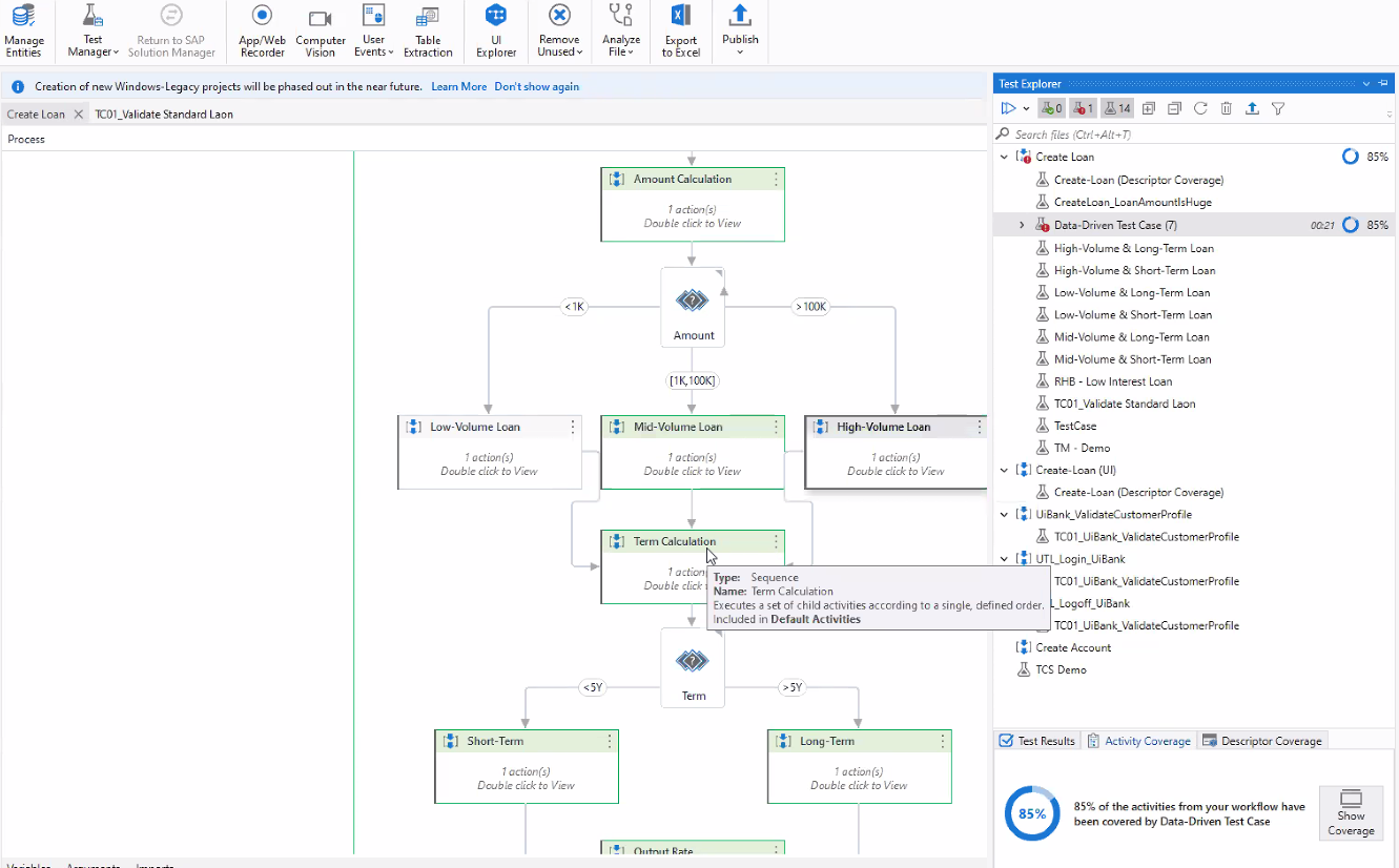 Uipath for best sale test automation