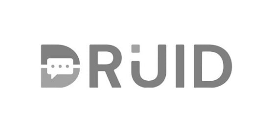 druid logo grayscale