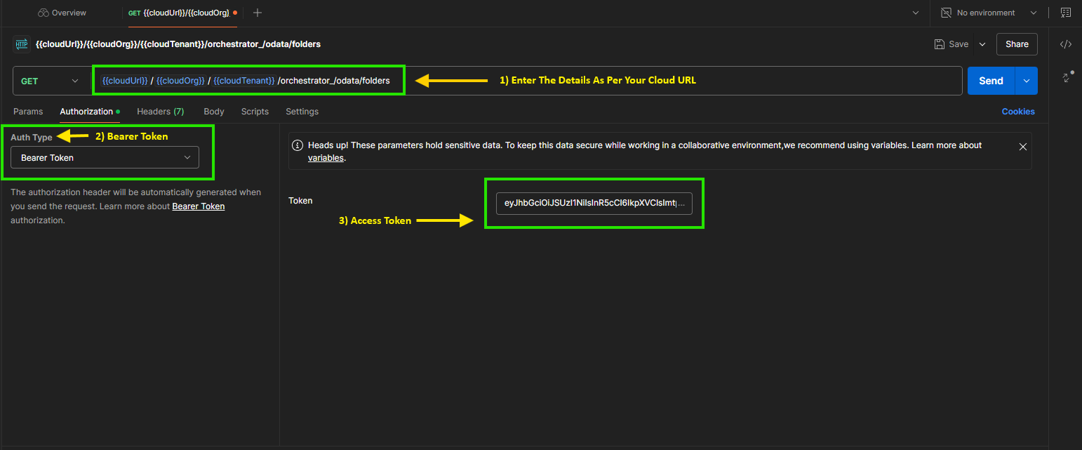 Image 6 “Input Fields Postman Get Folders”