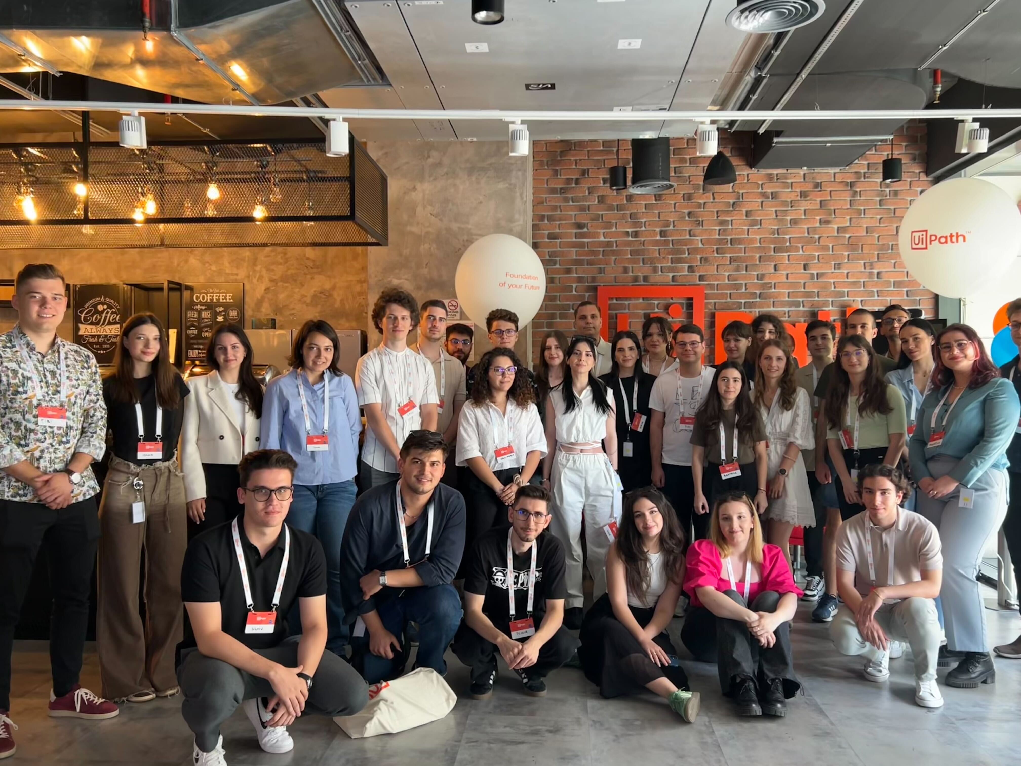 UiPath Interns at the Bucharest Office