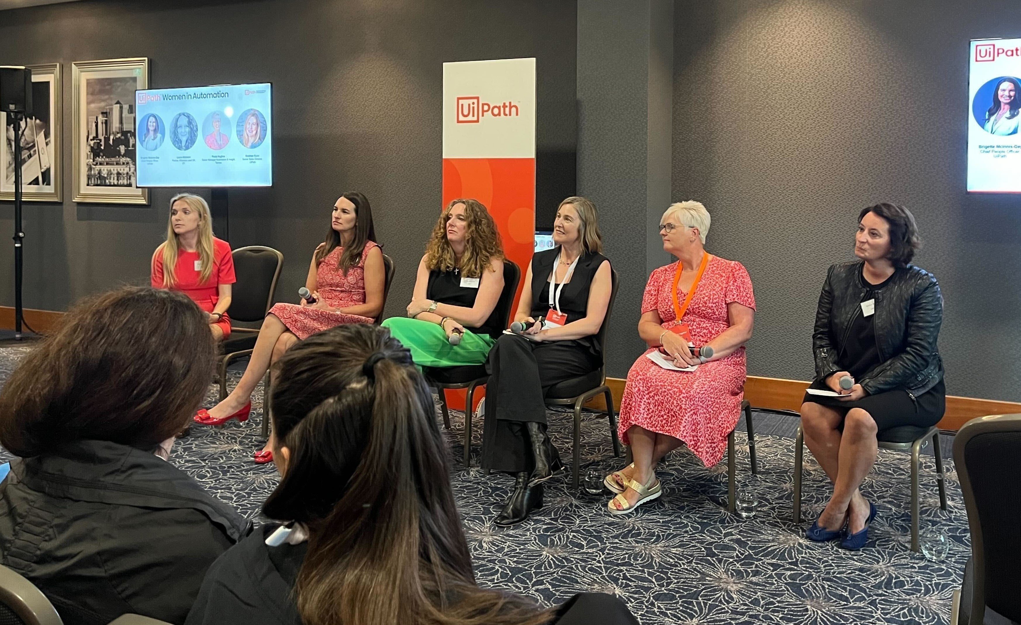 a group photo of the Women in Automation Panel on June 27th, London