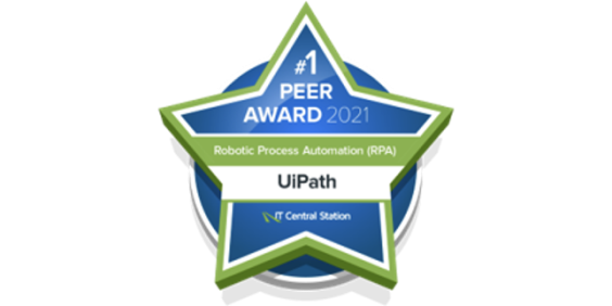 IT Central Station - UiPath given Peer Award 2021