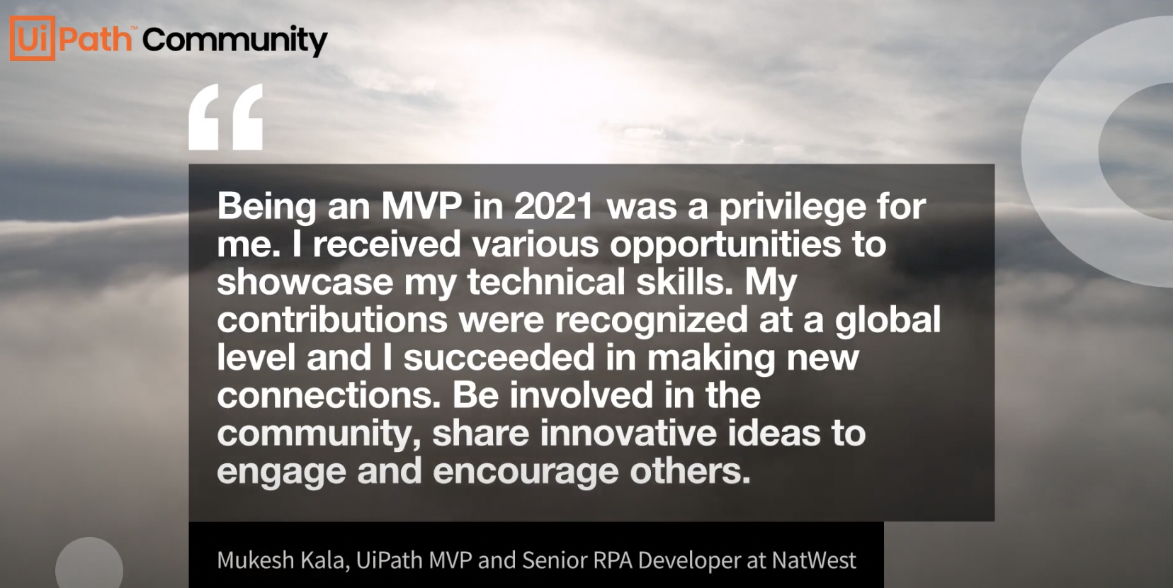 MVP Mukesh Kala “My contributions were recognized at a global level.”