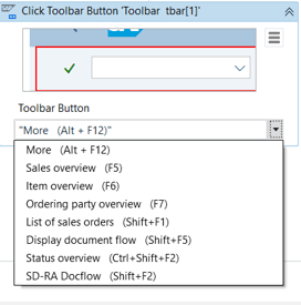 Activity Click Toolbar button