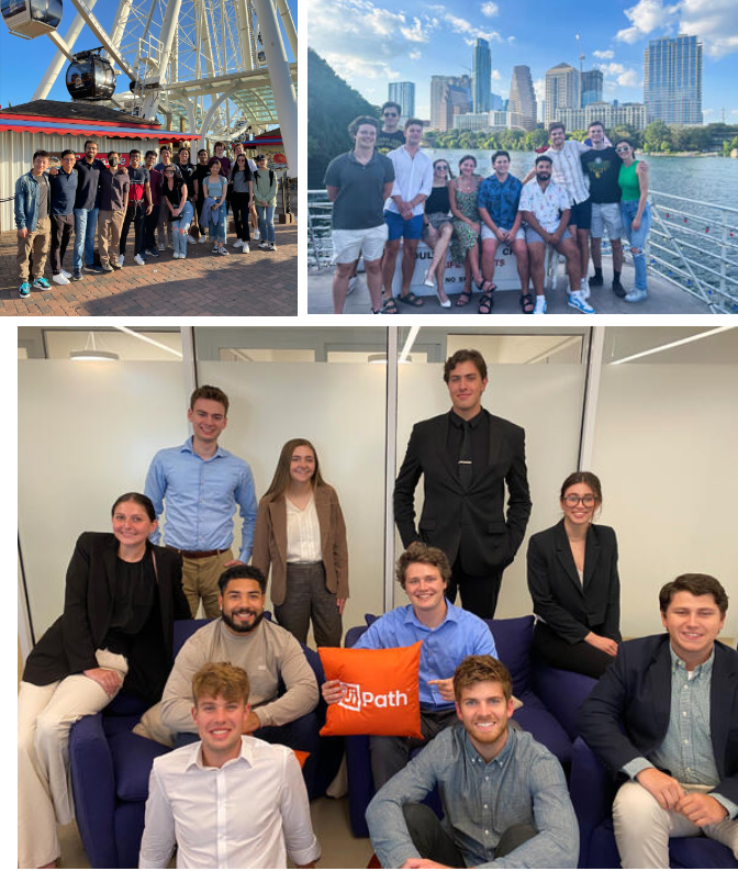 a photo collage of the 2022 UiPath Summer internship class