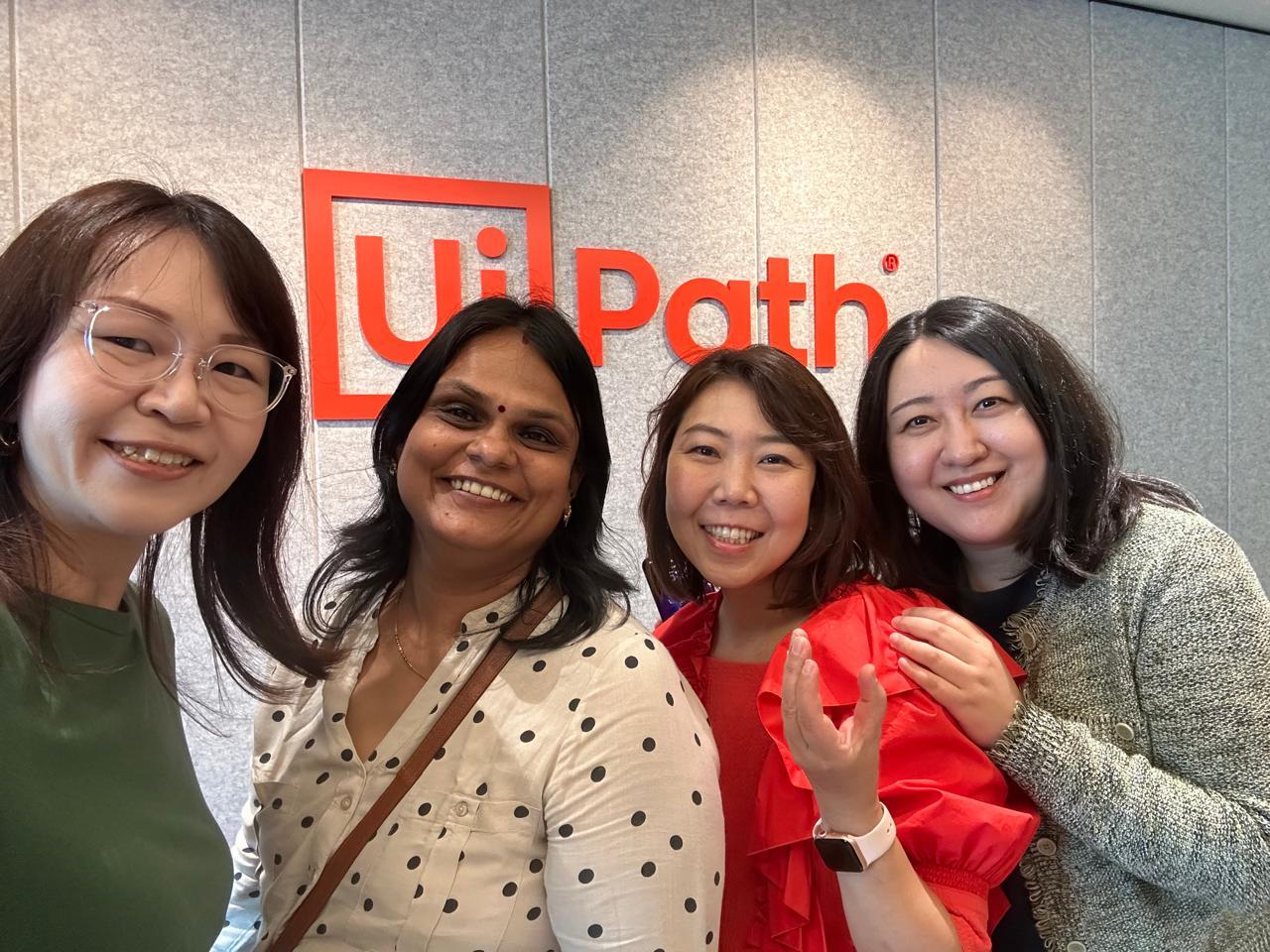 a group photo of Subha and other UiPath colleagues