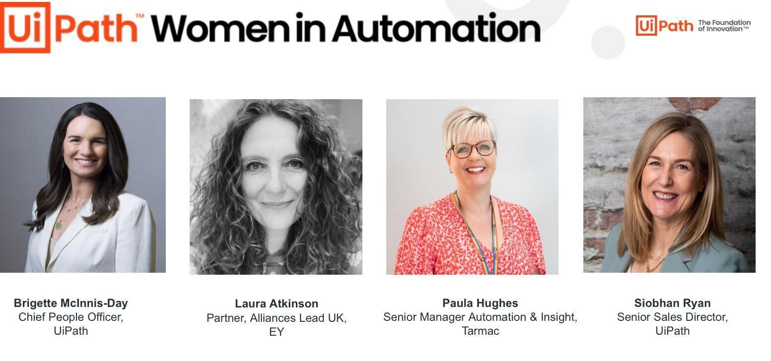 a photo of the Women in Automation panel spakers