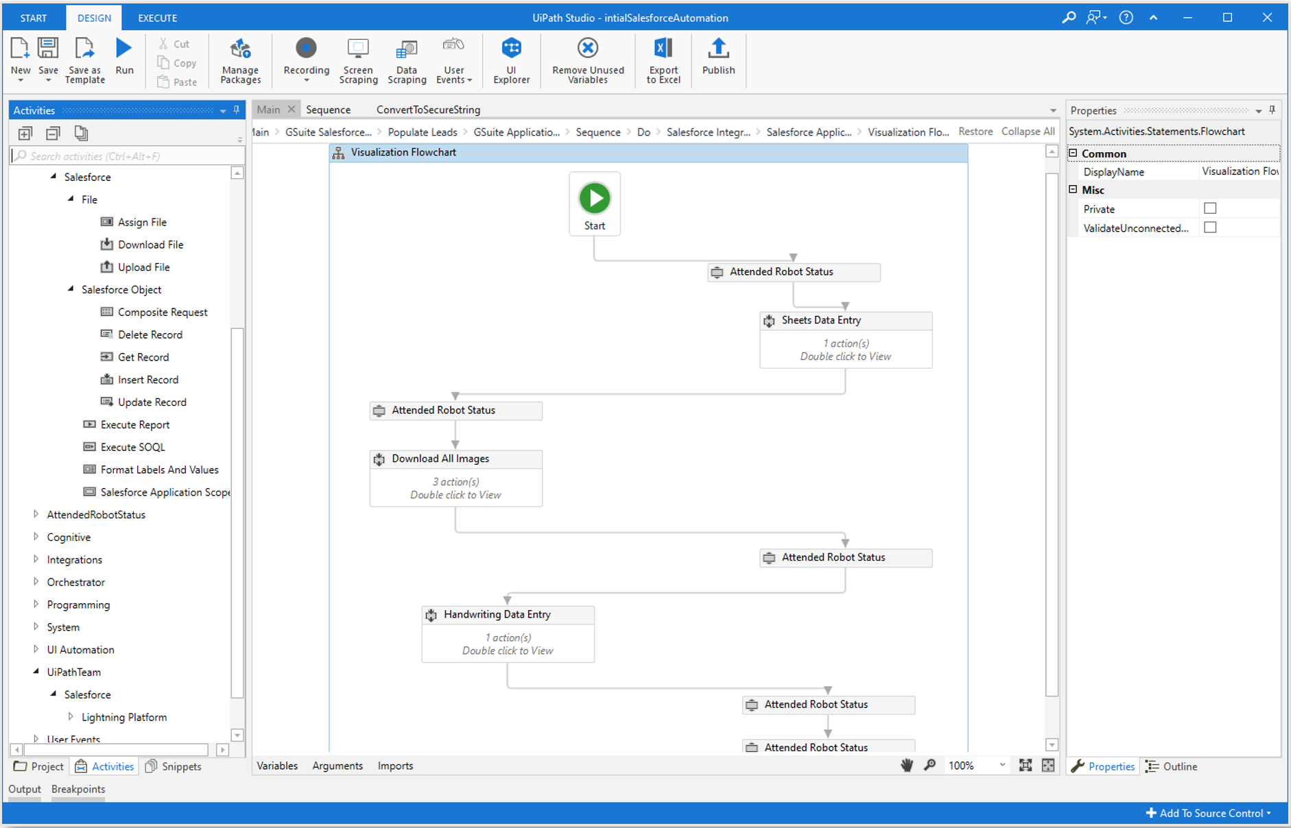 Build and run robots to automate workflows in and around Salesforce 