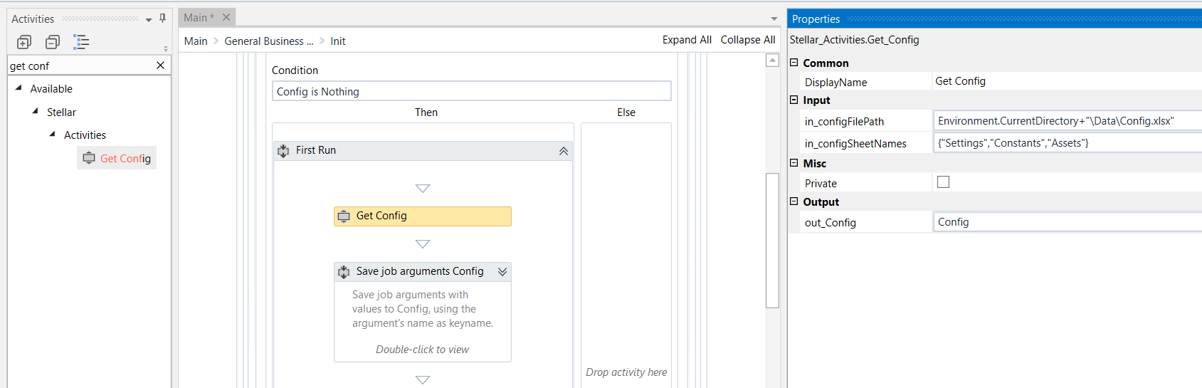 Config Dictionary In Reframework Without Excel Rpa Component Uipath Marketplace