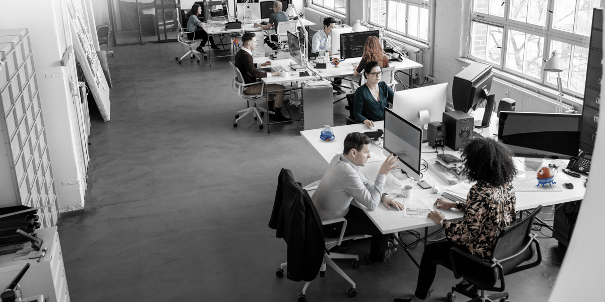 people in an office