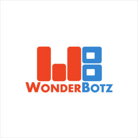 WonderBotz color logo quote