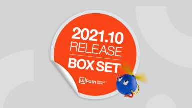 UiPath 2021.10 릴리스 시리즈: 완전 자동화된 엔터프라이즈™를 위한 자동화