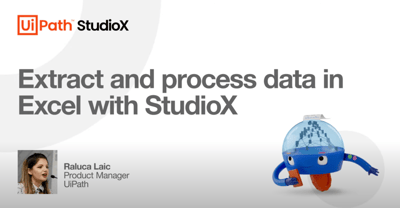 Extract and process data in Excel with StudioX