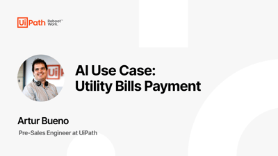 AI Use Case: Utility Bills Payment