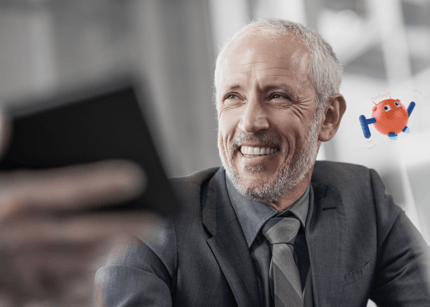 man smiling