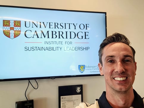 Martin Barret studying sustainability leadership