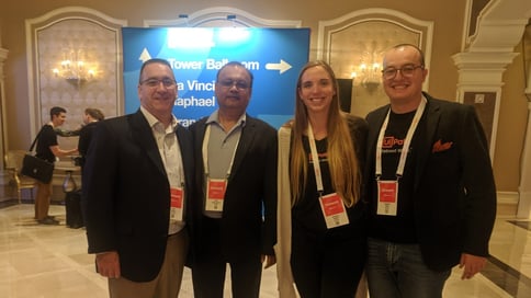 a photo of Kristina Kaldon together with UiPath colleagues