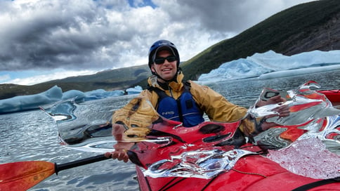 a photo of Justin LeClair kayaking