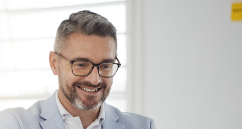 smiling man