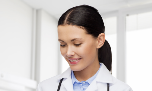 smiling medical professional