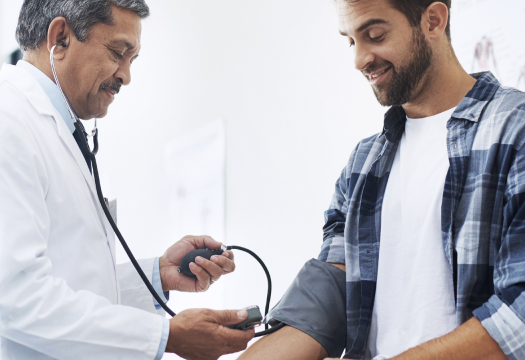 patient with a medical professional