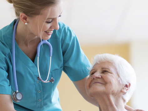 patient with medical professional