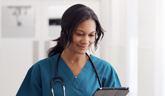 smiling medical professional