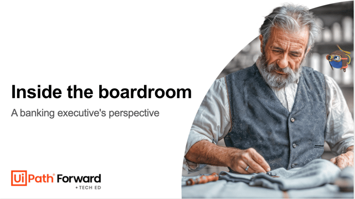 Executive panel: A banking executive's perspective​