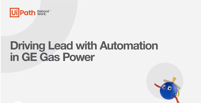 Driving Lead with Automation in GE Gas Power