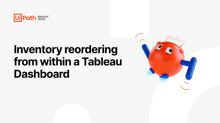 Inventory reordering from within a Tableau Dashboard
